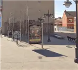 Mupi en Plaza Juan de Austria, barrio de San Mamés